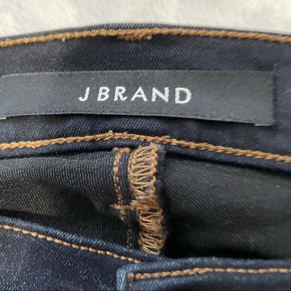J Brand Midrise rail Atlantis skinny jeans dark blue denim size 25 - Picture 4 of 11